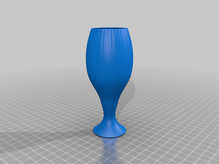 Wein Glas vaze 3d print model - Mito3D