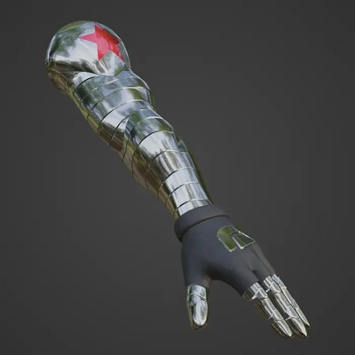 winter solider arm 3d models download creality cloud 3d print model - Mito3D