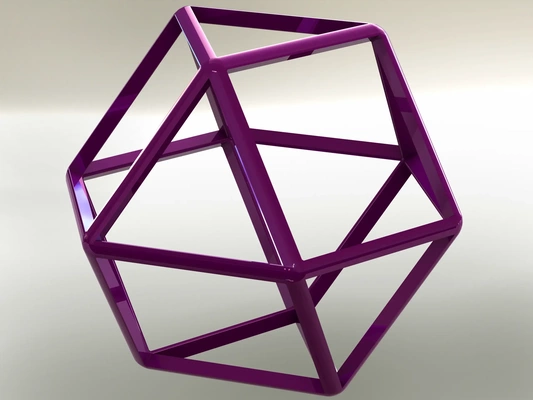 wireframe shape cuboctahedron 3d models download creality cloud 3d print model - Mito3D