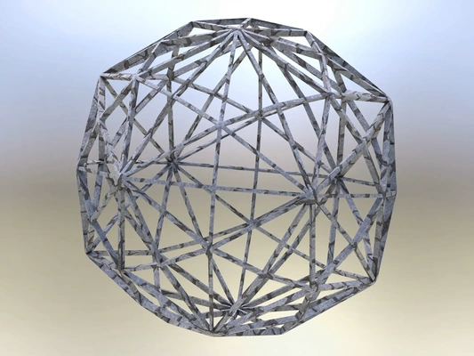 wireframe shape disdyakis triacontahedron 3d models download creality cloud 3d print model - Mito3D