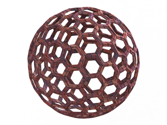 wireframe geométrico favo mel esfera 3d modelos baixar crialidade nuvem 3d print model - Mito3D