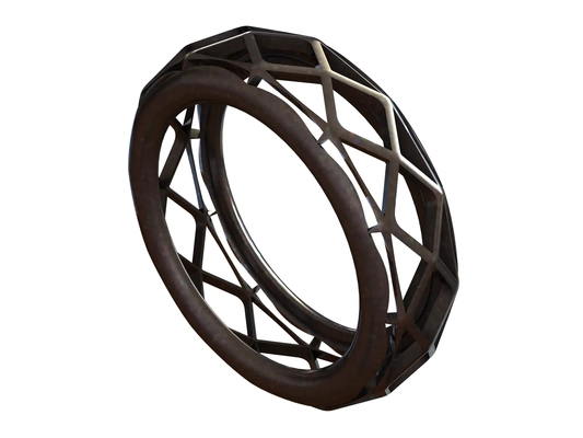 wireframe shape geometric ring 3d models download creality cloud 3d print model - Mito3D