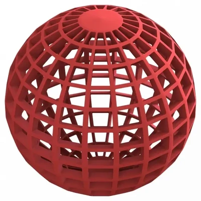 wireframe forma globo griglia sfera 3d modelli scarica creality nube 3d print model - Mito3D