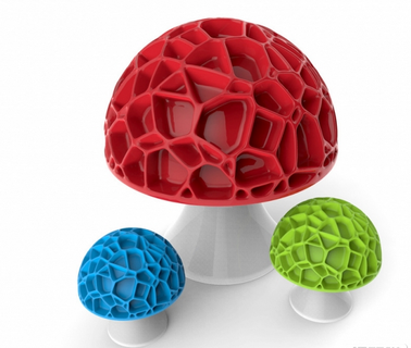 fiapo cogumelo luminária gramíneas 3d print model - Mito3D