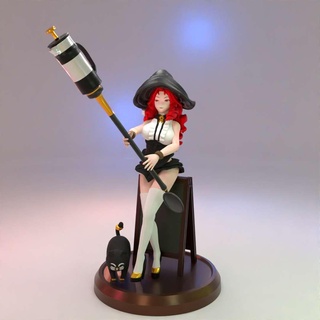 bruxa cafeteria menina personagens 3d print model - Mito3D