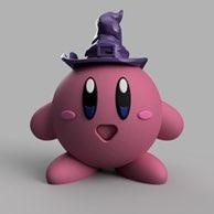 sorcière Kirby personnages 3d print model - Mito3D