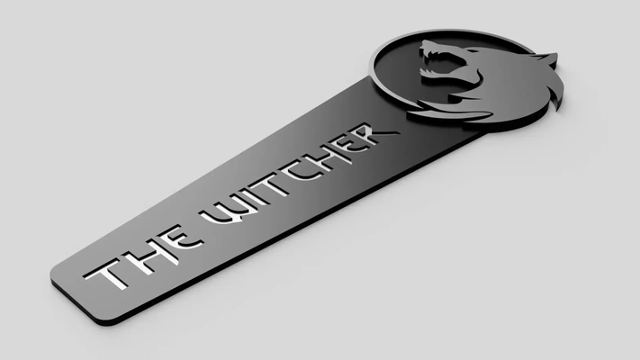 witcher bookmark 3d models download creality cloud 3d print model - Mito3D