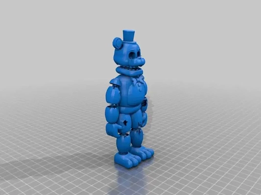 withered golden freddy fnaf 3d models download creality cloud 3d print model - Mito3D