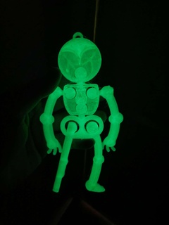 wackelig Knochen Skelett Halloween fiktiv Zeichen 3d print model - Mito3D