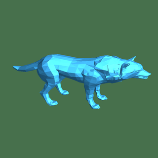 wolf 3d models download creality cloud Mammal 3d print model - Mito3D