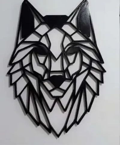 wolf kunst 3d modelle download realität wolke 3d print model - Mito3D