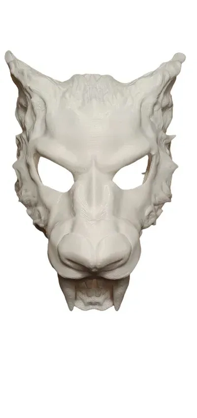 lupo maschera 3d modello stl file modelli scarica creality nube 3d print model - Mito3D