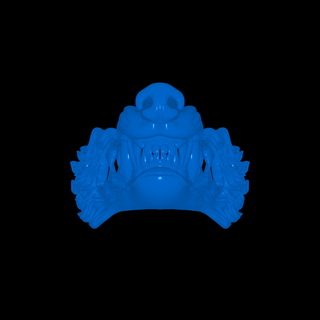 lobo máscara 3d modelos descargar crealidad nube caracteres 3d print model - Mito3D