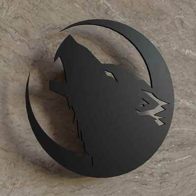 wolf wall art 3d models download creality cloud 3d print model - Mito3D