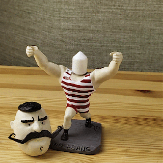 Wolfgang bobblehead personagens 3d print model - Mito3D