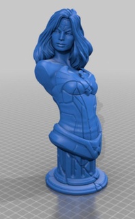 merveille femme échecs paix personnages 3d print model - Mito3D