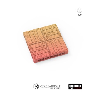 legno pavimento piastrella 3d print model - Mito3D