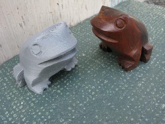 wooden frog marble cat 3d models download creality cloud 3d print model - Mito3D