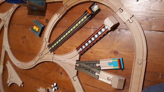 wooden railroad sleepers Toy Bricks 3d print model - Mito3D