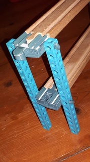 ahşap demiryolu sapı köprüler ışın köprüsü oyuncak tuğla 3d print model - Mito3D