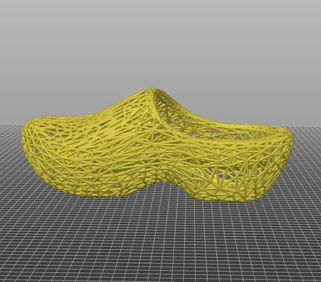 zapato maderavoronoi 3d modelos descargar crealidad nube 3d print model - Mito3D