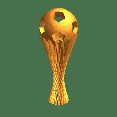 world cup palla d'oro 3d models download creality cloud 3d print model - Mito3D
