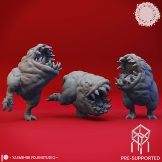 wretched - tabletop miniature pre-supported Characters 3d print model - Mito3D