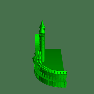 wrynn castillo histórico edificios 3d print model - Mito3D