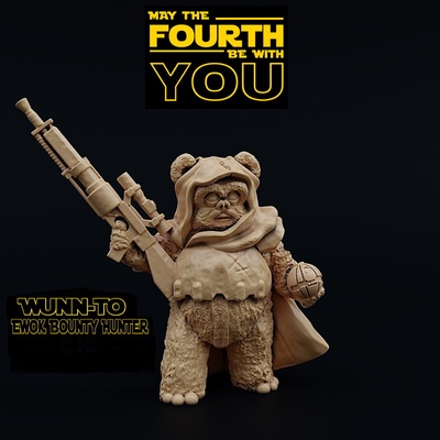 wunn to ewok generosidad cazador 3d modelos descargar crealidad nube 3d print model - Mito3D