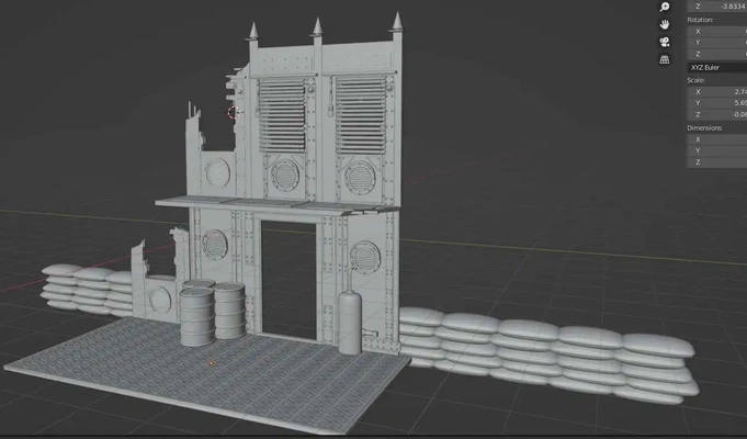 ww2 terrain 3d modelle download realität wolke 3d print model - Mito3D