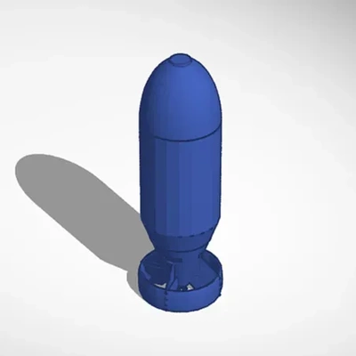 guerra mundial raf 500lb drum tail bomba 3d modelos descargar crealidad nube 3d print model - Mito3D