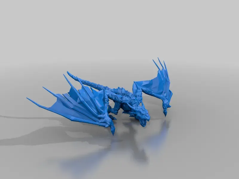 wyvern dnd monster dp 3d modelle download realität wolke 3D print model - Mito3D