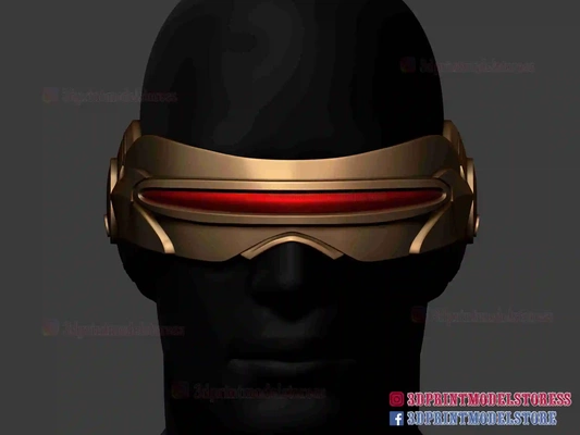 x-men cyclops mask - marvel cosplay 3d models download creality cloud masks & helmets 3d print model - Mito3D