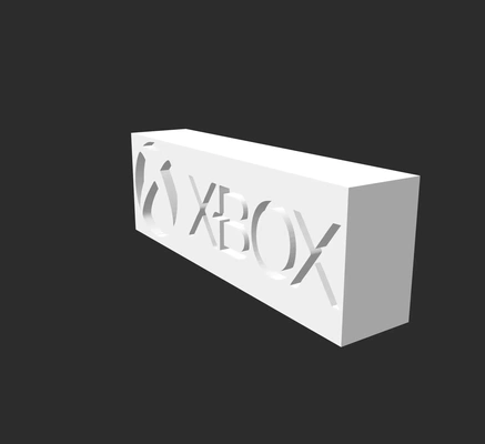 xbox logo 3d modelle download realität wolke 3d print model - Mito3D