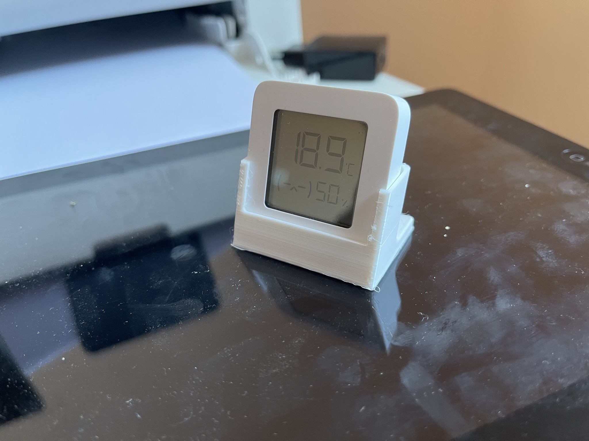 xiaomi temperatura humedad sensor estante soporte casa 3D print model - Mito3D