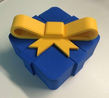 natale regalo scatola 3d print model - Mito3D