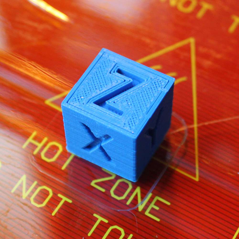 xyz calibração cubo 3D print model - Mito3D