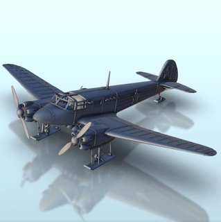 yakovlev yak 6 sci versione ww2 terreno aereo aerei guerra 3d print model - Mito3D