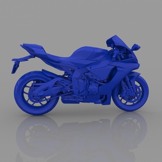yamaha yzf r1 3d modelo personalizado Listo impresión stl expediente modelos descargar crealidad nube motos 3d print model - Mito3D