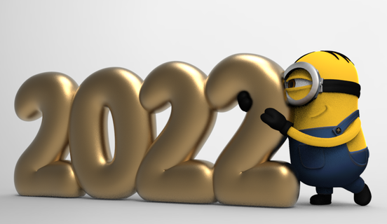 anno minion 2022 immaginario personaggi 3d print model - Mito3D