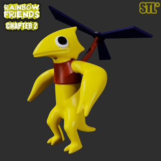 yellow rainbow friends chapter 2 roblox game Monsters 3d print model - Mito3D