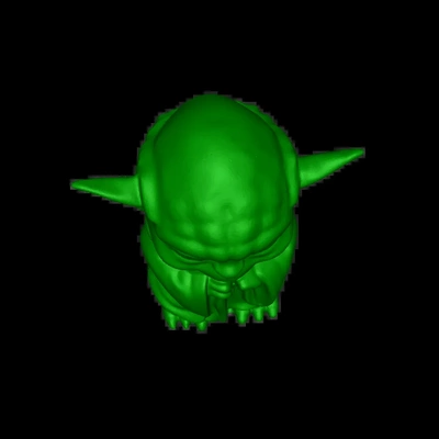 yoda 3d modèles télécharger créalité nuage 3d print model - Mito3D