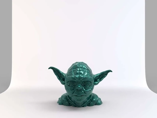 yoda fracasso 3d modelos baixar crialidade nuvem 3d print model - Mito3D