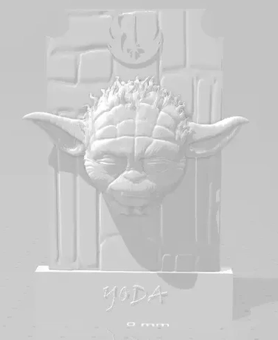 yoda kühlschrank magnet 3d modelle download realität wolke 3d print model - Mito3D