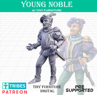 giovane nobile tavola gioco 3d print model - Mito3D