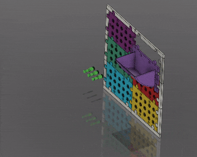 board modulaire outil espace rangement murs concours entrée 3d modèles Télécharger créalité nuage atelier outils 3d print model - Mito3D
