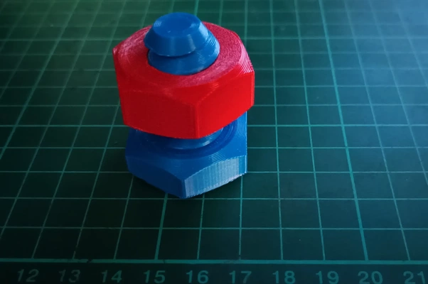 juguete dla niños perno tuerca 3d modelos descargar crealidad nube 3d print model - Mito3D