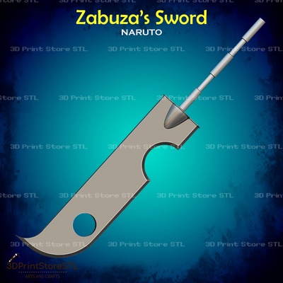 zabuza sword cosplay naruto shippuden - stl file 3d models download creality cloud toys & games 3d print model - Mito3D