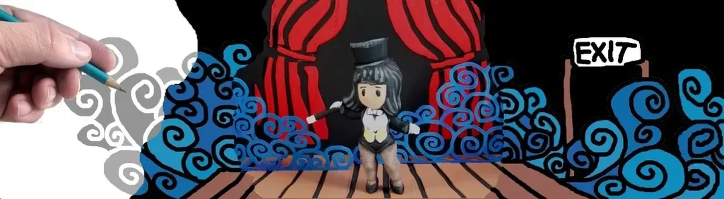 zatanna zatara scribblenauts diorama 3d modelos baixar crialidade nuvem 3d print model - Mito3D