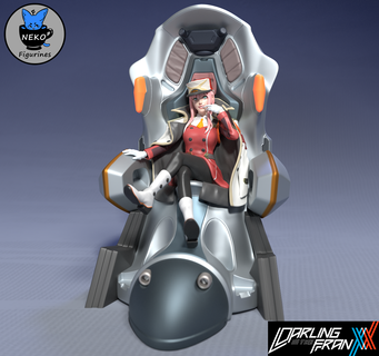 zerotwo - stl darlinginthefranxx anime figurine Fictional Characters 3d print model - Mito3D